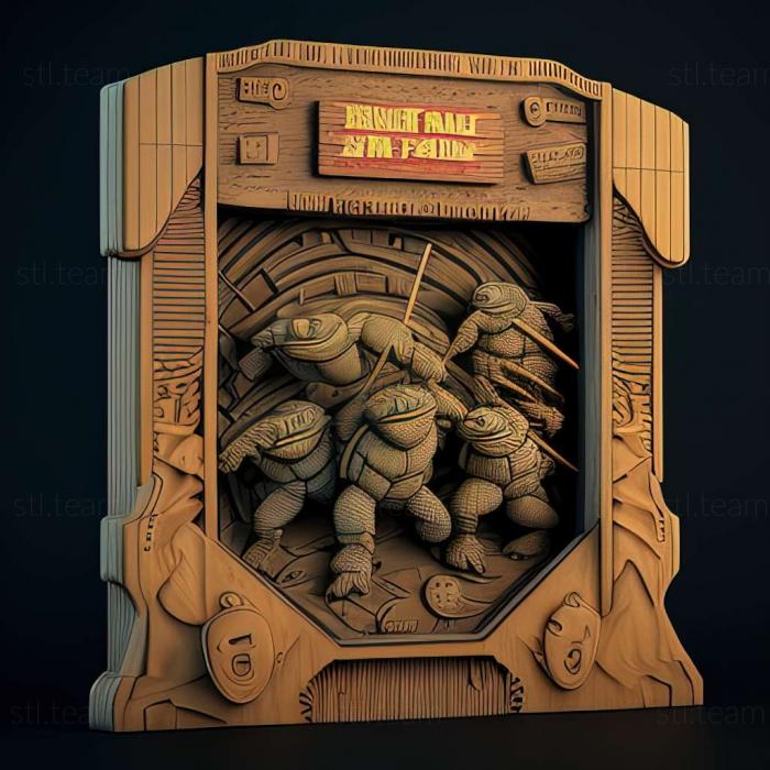3D model Teenage Mutant Ninja Turtles II The Arcade Game game (STL)